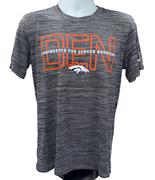 $42 Nike Men's Dri Fit Denver Broncos T Shirt - Grey - Small - New With Tags
