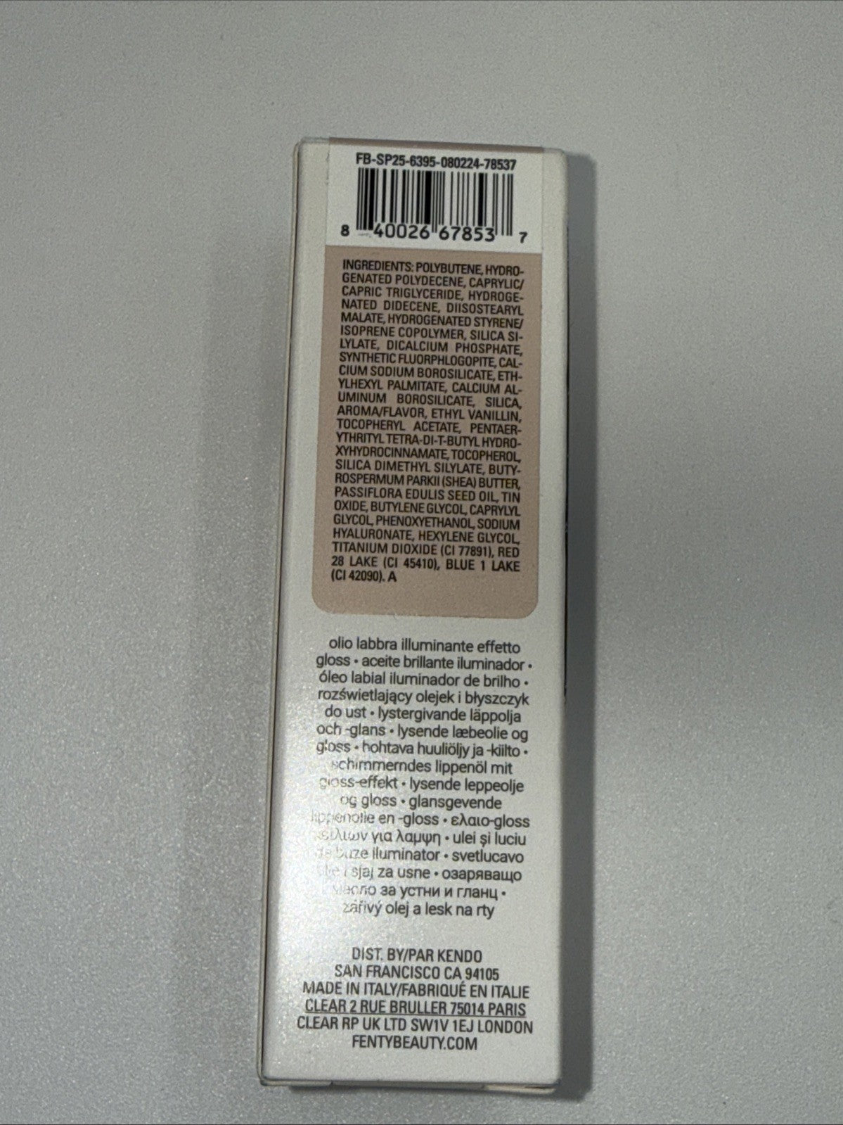 Fenty Beauty by Rihanna Gloss Bomb Oil - Miss Jellyfish 9mL / 0.3 fl. oz.- New