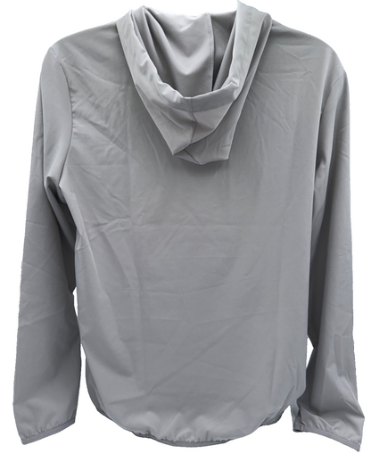 $70 Adidas Men's Woven Pull Over Hoodie - Grey - Medium - New With Tags