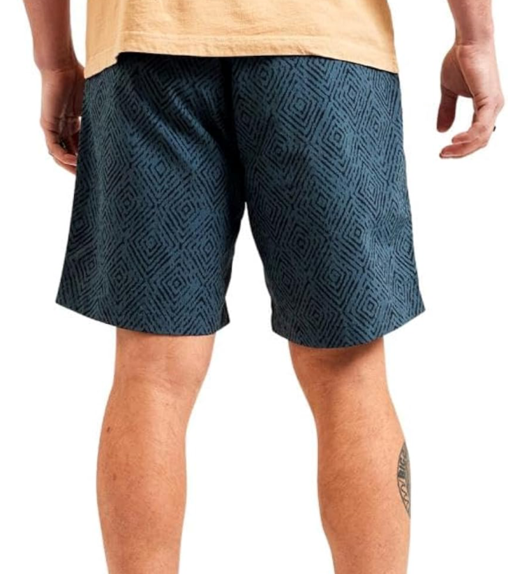 $79 Howler Brothers Men’s Pedernales Packable Short 7” - Soundwaves Petrol - 33W