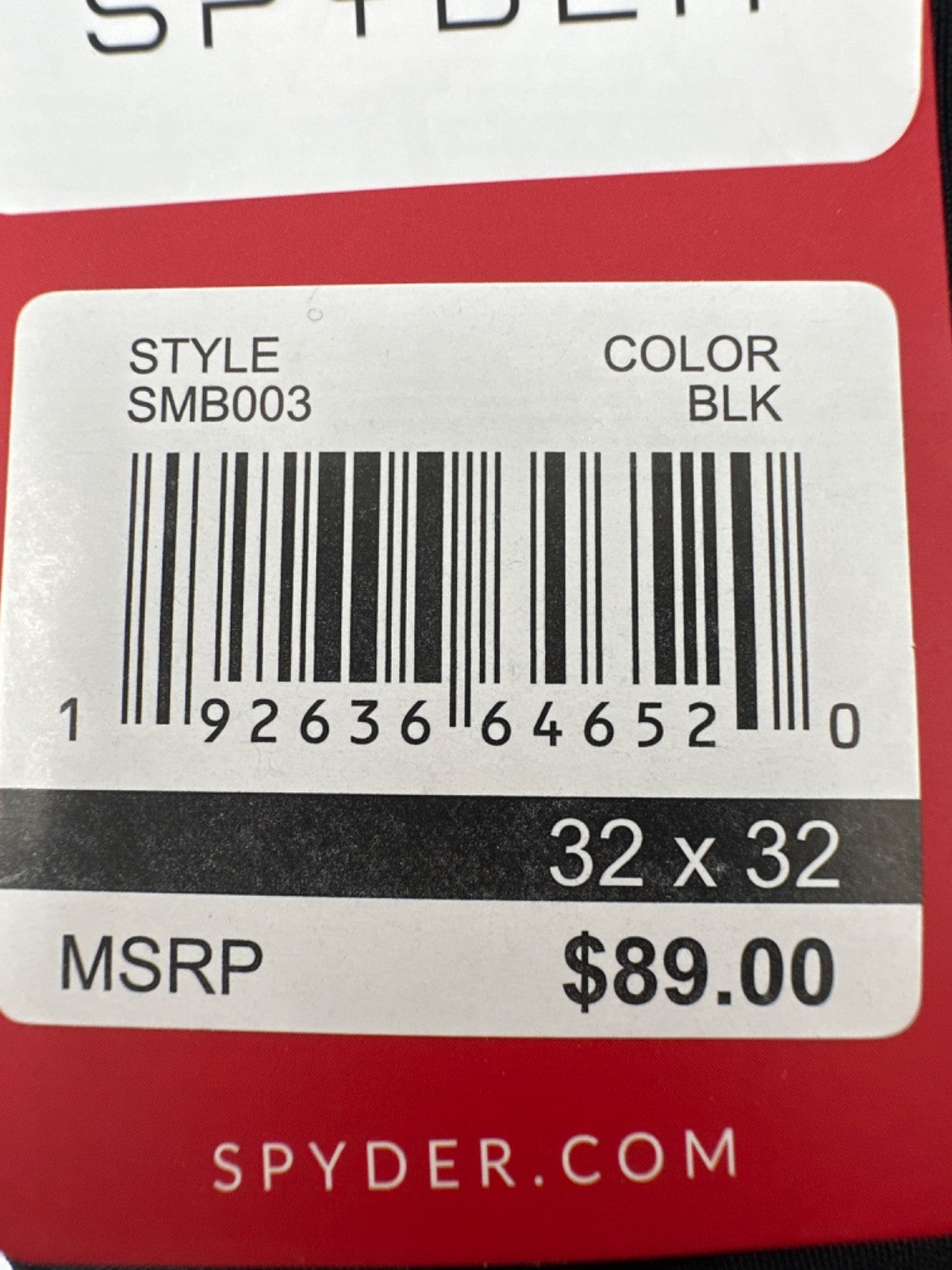 $89 Spyder Men's Tech Five-Pocket Pants - Black - Size: 32W x 32L - New With Tag