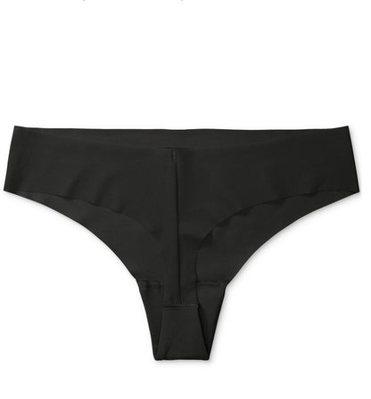 3 Pack Calvin Klein Invisibles Thong Panty-XLarge- Black D3428- New -Retail $45