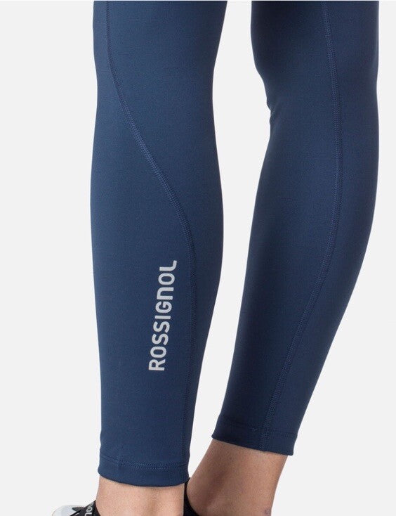 $95 Rossignol Women’s Stretch Full Length Running Tights- Navy- XLarge -New Tags