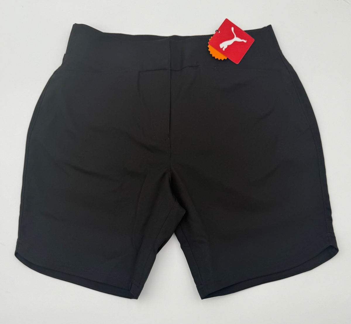 $65 Puma Women’s-Bermuda Golf Shorts-Puma Black-Medium-New Tag