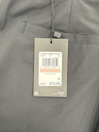 $75 Under Armour Women’s Links Golf 9” Shorts- Black - Size: 10 (30/31”W) - NEW
