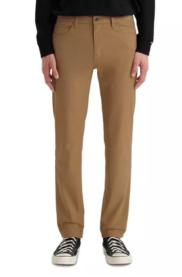 $70 Levi's Men's 511 Slim Tech Pants Stretch A92130010- Tan - 34W 30L - New Tag