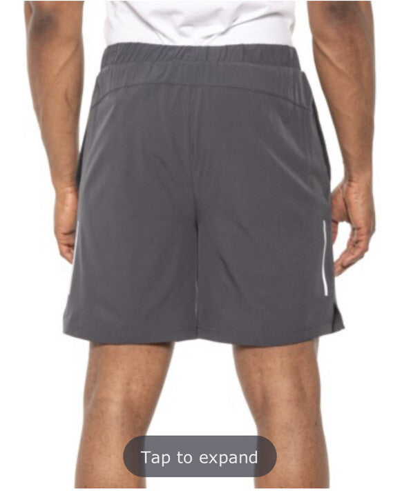 Reebok Men's Alpha Lightweight  Training Athletic Shorts- Ebony Gray- Large-New