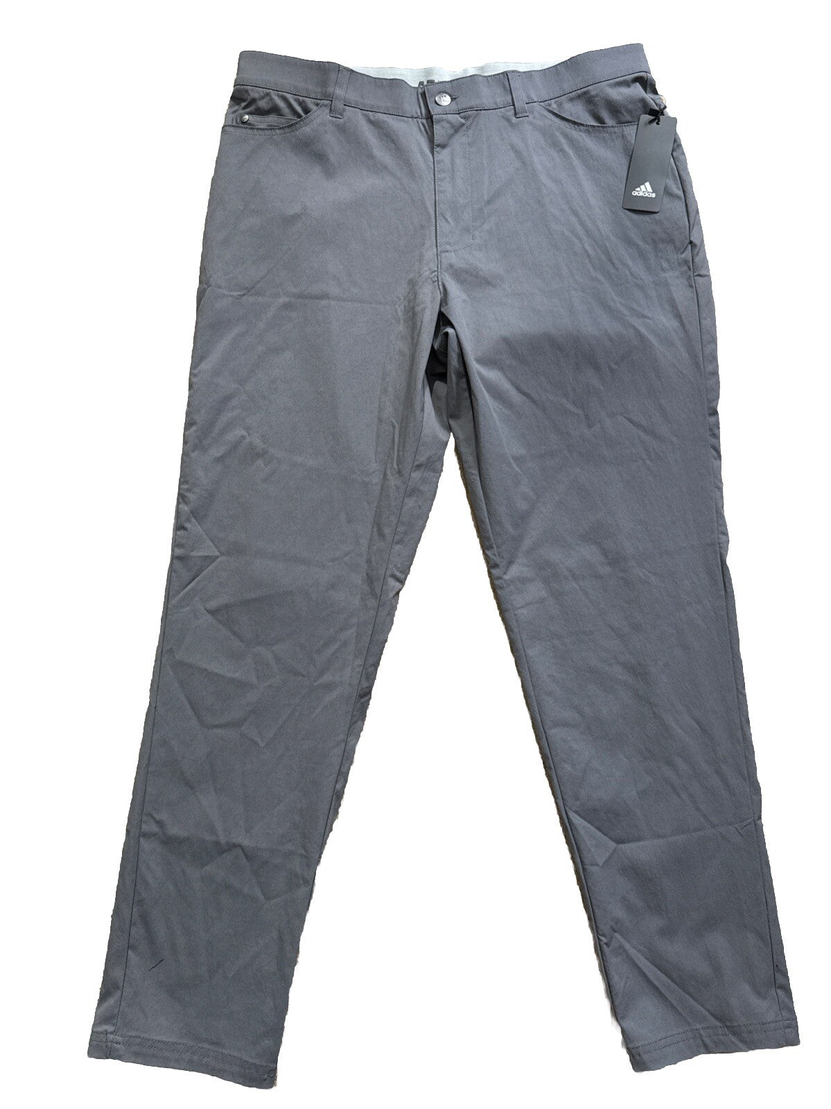 $80 ADIDAS Men's Ultimate 365  5-Pocket Tapered Golf Pants-Grey 5 -34W 30L-New
