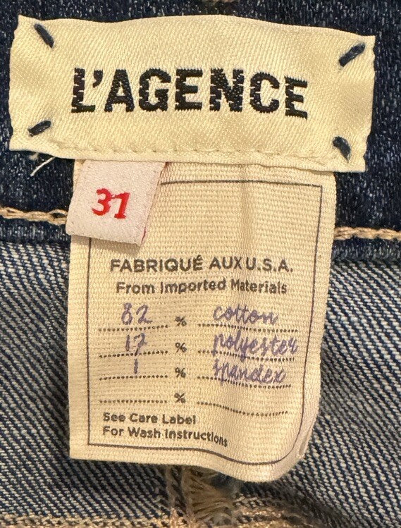 $287   L’agence Paris -Women’s Sada- High Rise  Cropped Slim - Mesa- Size 31