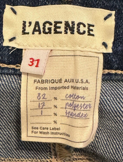 $287   L’agence Paris -Women’s Sada- High Rise  Cropped Slim - Mesa- Size 31