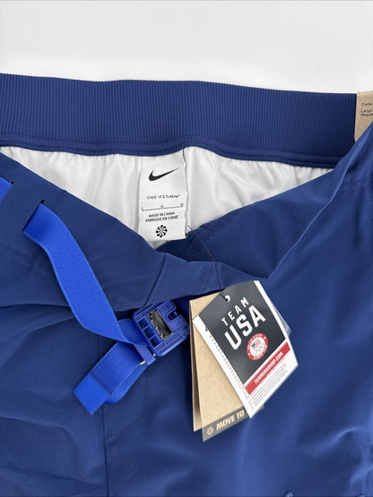 $300 Nike Women’s Olympics 2024 Team USA Pants DZ3574-492- Blue- Large -New Tags