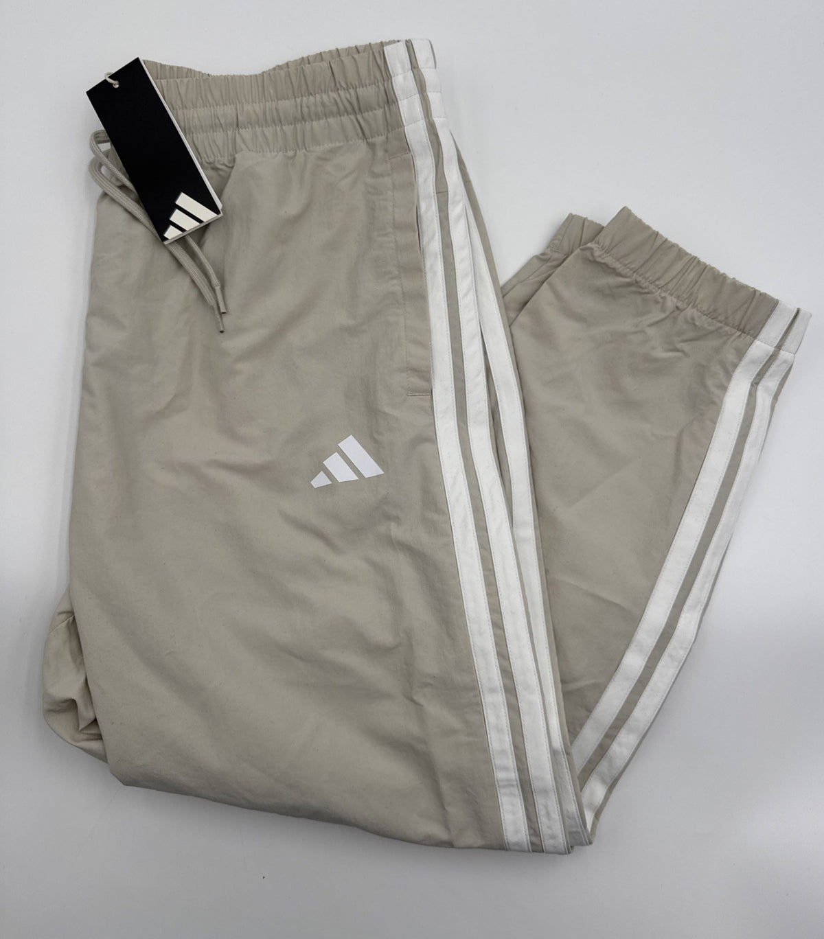 Adidas Women’s Essentials 3Stripes Woven 7/8 Sports Pants Jogger- Alumina-Large