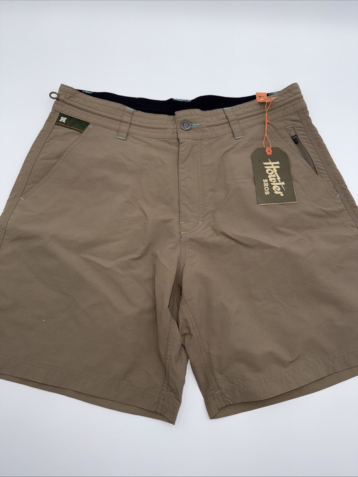$69 Howler Bros Men's Horizon Hybrid Shorts 2.0 7.5" Inseam- Isotaupe- 33W - New