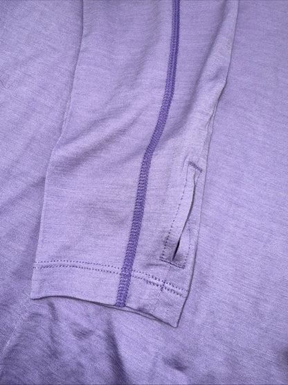 $85 Smartwool Women’s Active Long Sleeve Crewneck Top-Ultra Violet-Medium-New