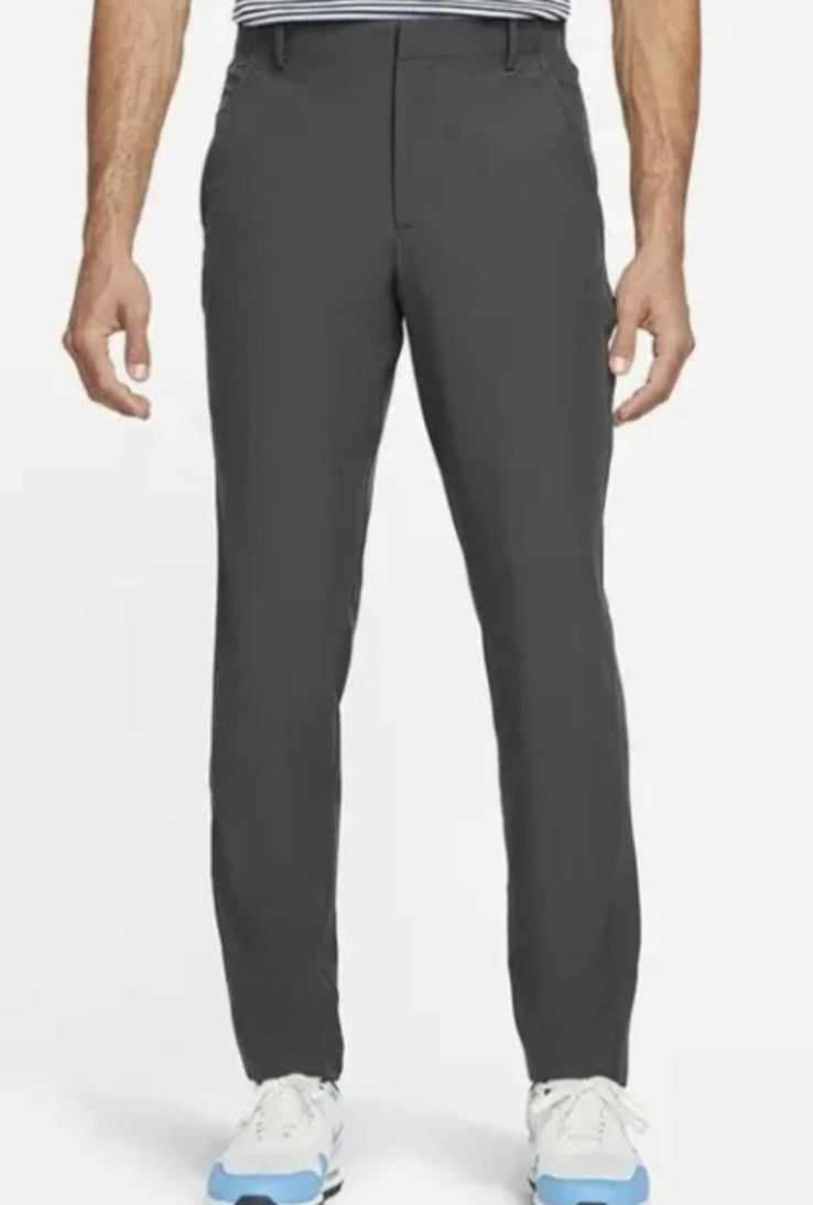$100 Nike Men's Slim Fit Golf Pants - Dark Smoke Grey - 32Wx34L - New With Tags