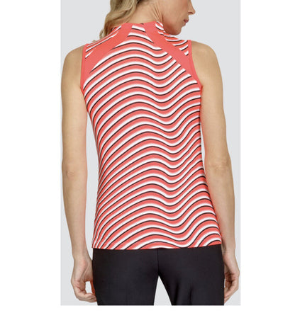 Tail Blooms Funnel Chest Inserts  Zip Mock Golf shirt- In Focus - XL- New$65￼