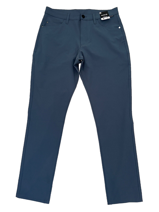$57 Hurley Men's 5 Pocket Dobby Pants - Iron Ore - Size 32 - New With Tags