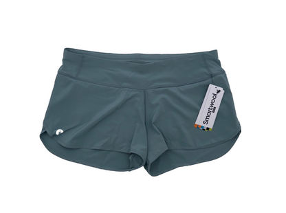 $60 SmartWool Women's Active Lined Shorts Built-In Briefs - Lead - Medium - New