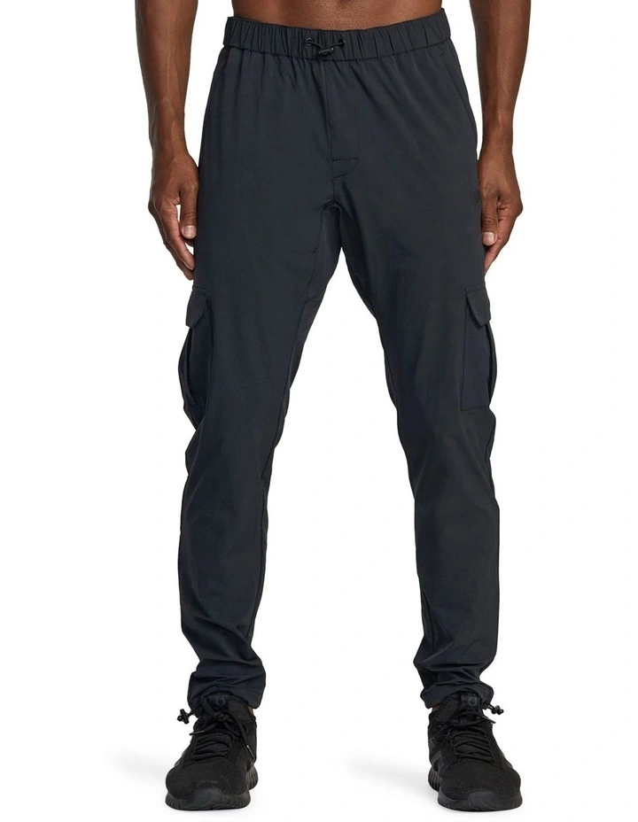 $90 RVCA Men’s Spectrum Tech Cargo Pants-Black-Small- New With Tags