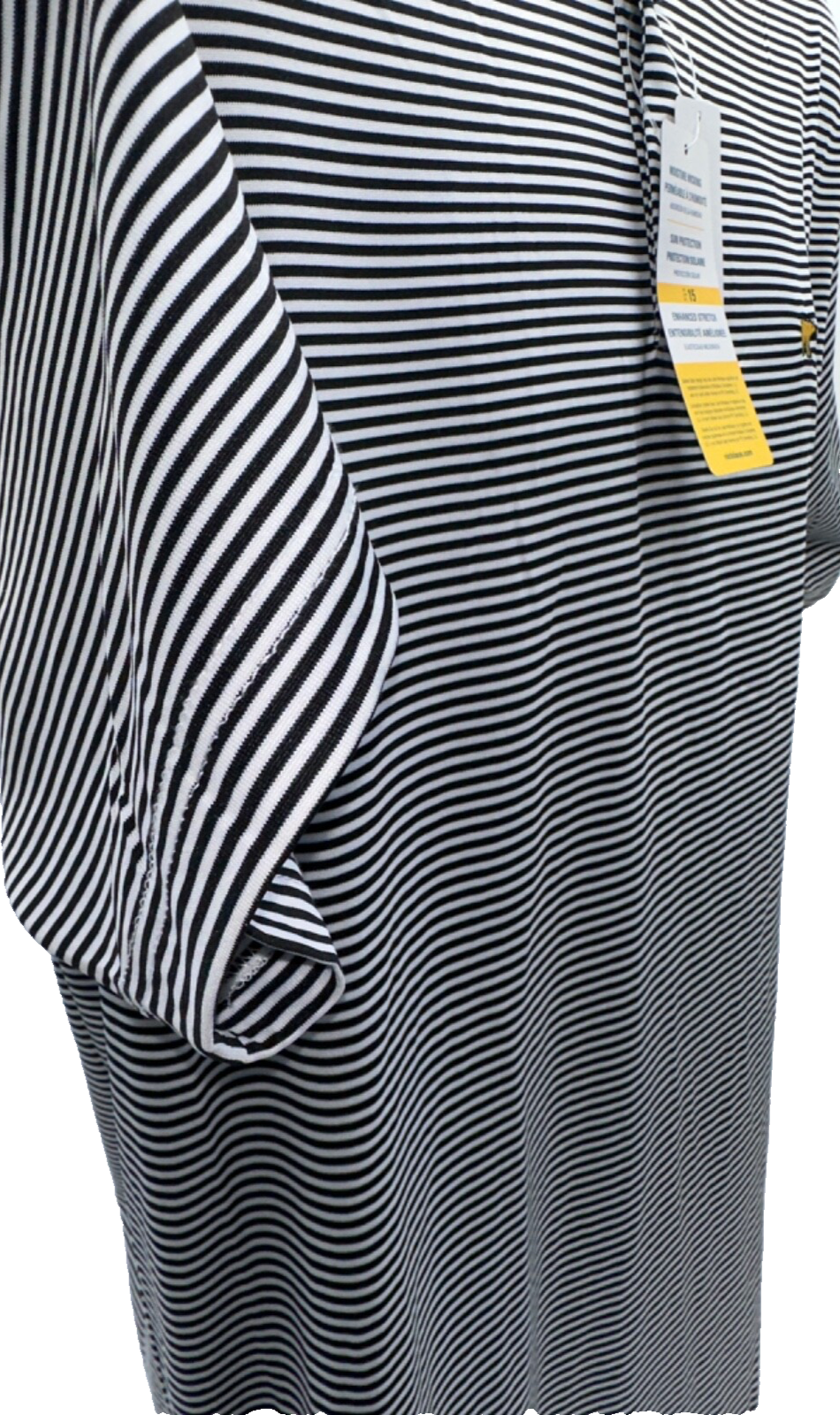 $70 Jack Nicklaus Men’s Striped Performance Golf Polo - White/Black - Medium-New