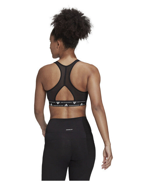 Adidas Powerreact Training Medium-Support Padded Bra- Black-Size: LAC -New $35