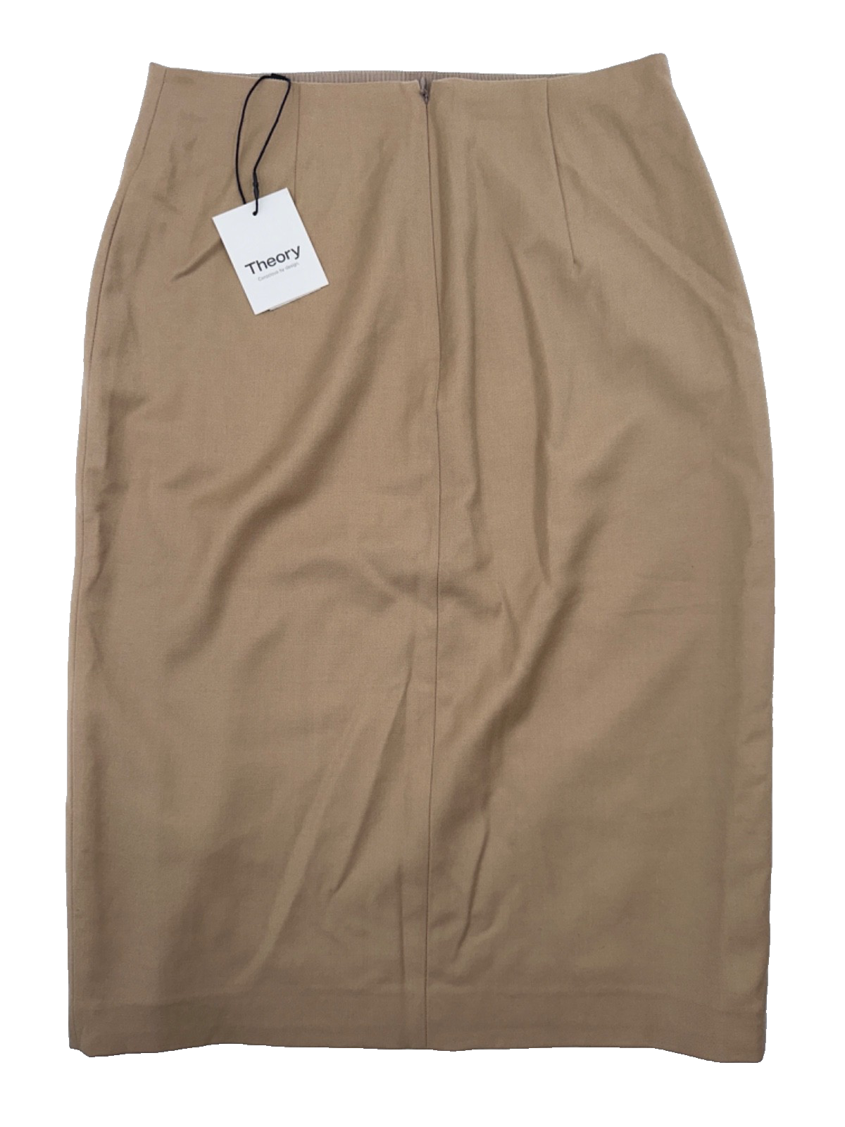 $290 Theory Skirt Women’s High Waist Side Slit Skirt - Palomino - Size 4 - New
