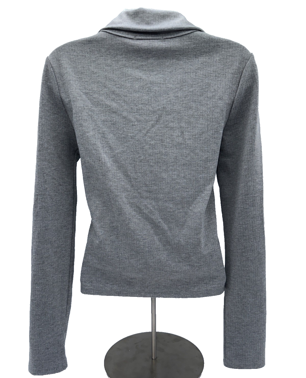 $59 Steve Madden Women’s Long Sleeve Henley Tee - Grey Heather - Small - New