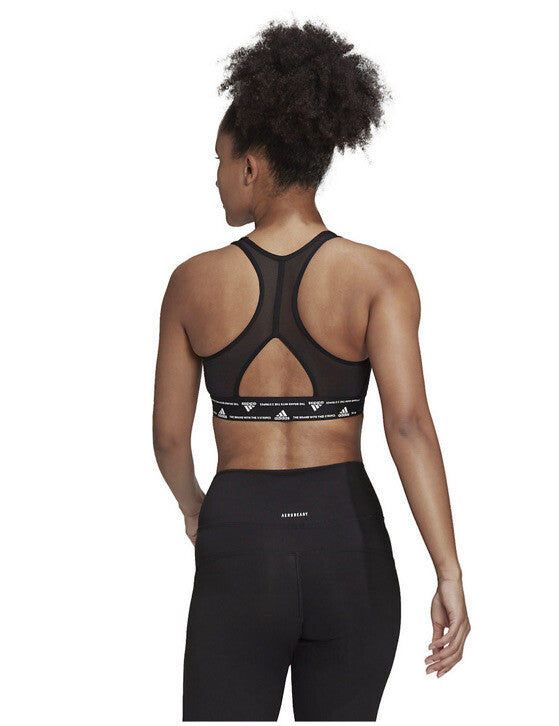 Adidas Powerreact Training Medium-Support Padded Bra-White-Size: MDD -New $35