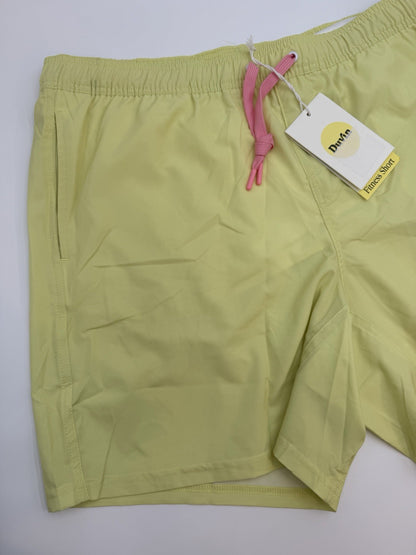 $65 Duvin Design Men's Basic Running 6” Shorts - Yellow -Size: 2XLarge -NEW