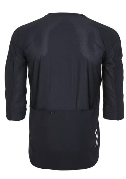 $160 POC Men’s Resistance Enduro Cycling Jersey Zip Neck 3/4 Sleeve-Black-Medium