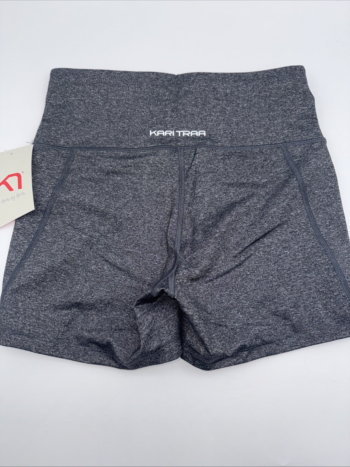$75 Kari Traa Women’s Julie High Waist Bike Shorts- Black (charcoal) - Medium