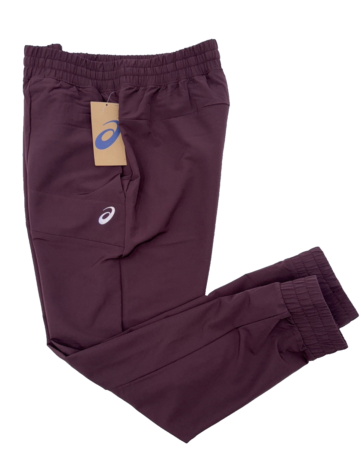 $45 Asics Men's Woven Jogger - Fudge Brushed Rust - Medium - New With Tags