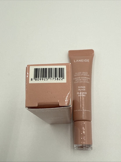 LANEIGE Glaze Craze Tinted Lip Serum SUGAR GLAZE 0.42 oz / 12 g NIB