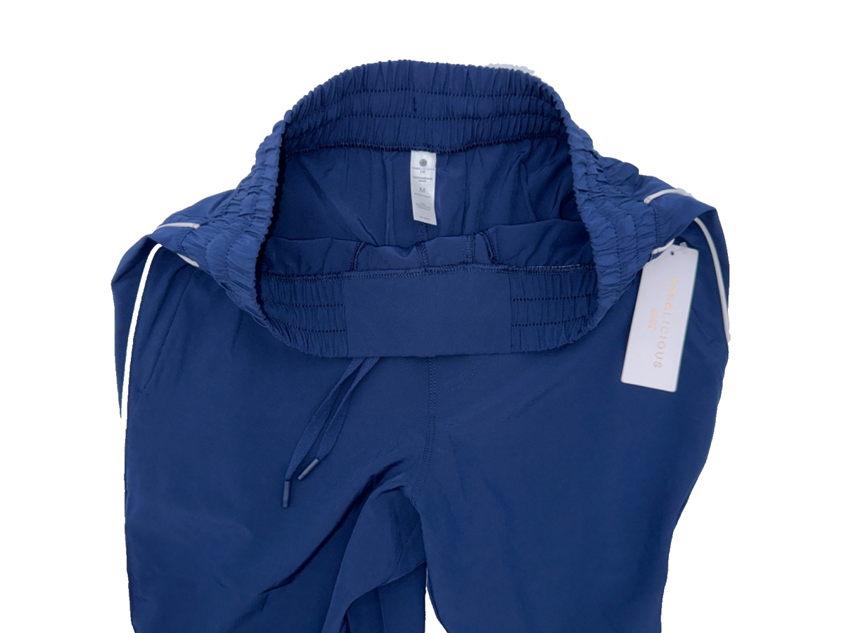 $78 Yogalicious Women's Lux Jogger Pants - Naval Academy/White - Medium - New