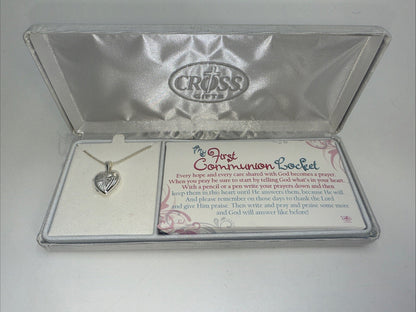 Cross Gifts Christian Cross My First Communion Locket With Necklace Gift Box