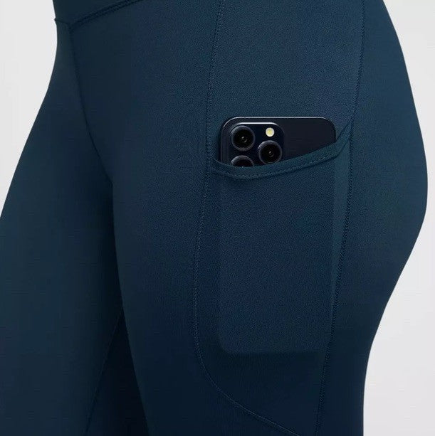 $60 Nike Women's Training Leggings - FN3241478 - Teal - Medium - New With Tags