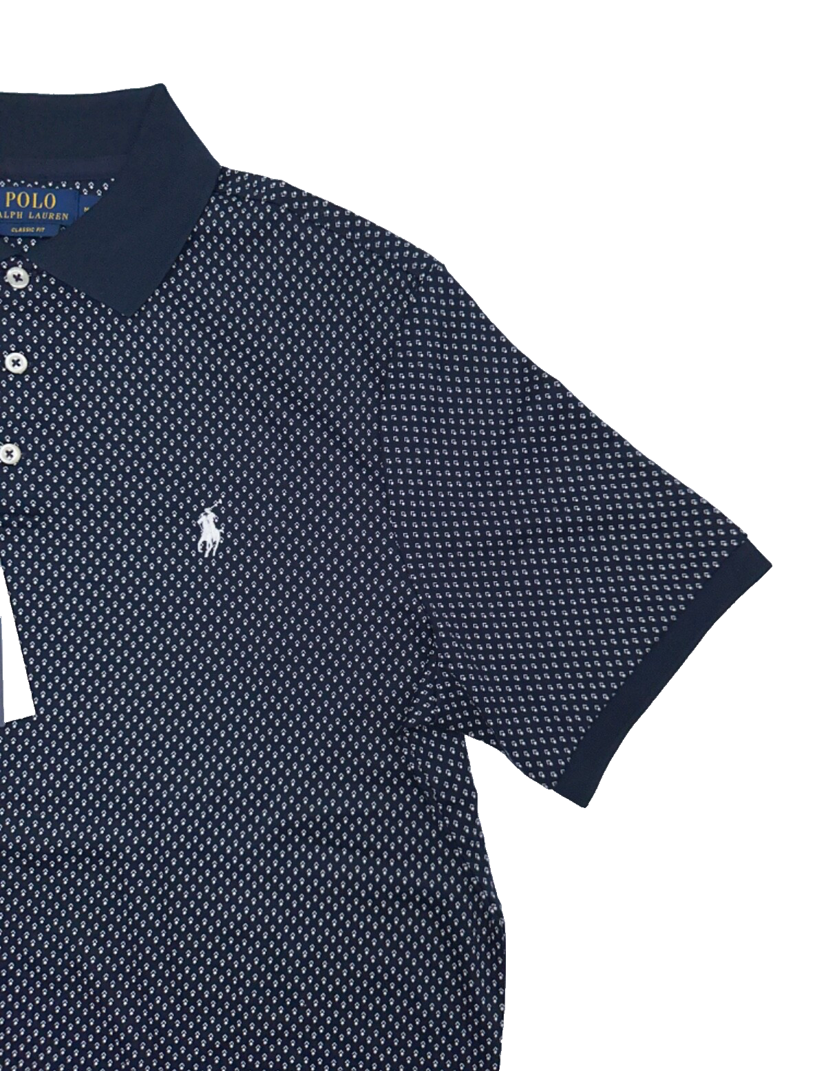 $125 Polo Ralph Lauren Men’s Classic Fit Polo Shirt - Navy Dots - Small - New