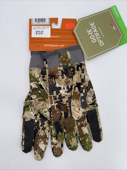 SITKA Men’s Ascent Optifade Subalpine Gloves (90171-SA) Size: Medium- New