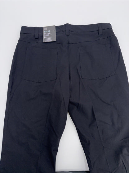 FLX Men’s Premium Slim 5 Pocket Pants- Black- 32W 32L - New Tags