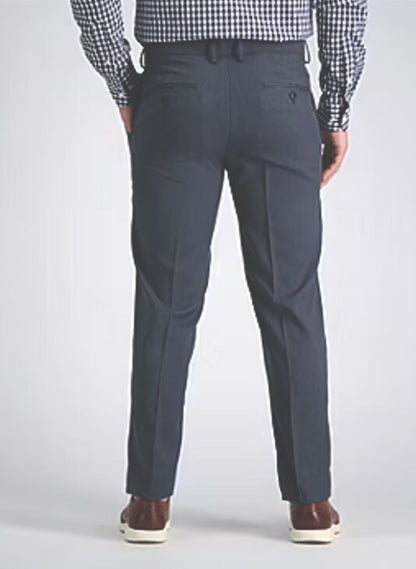 Haggar Men’s Perfect Fit Comfort Straight Slim Fit Dress Pants- Ink - 32Wx34L
