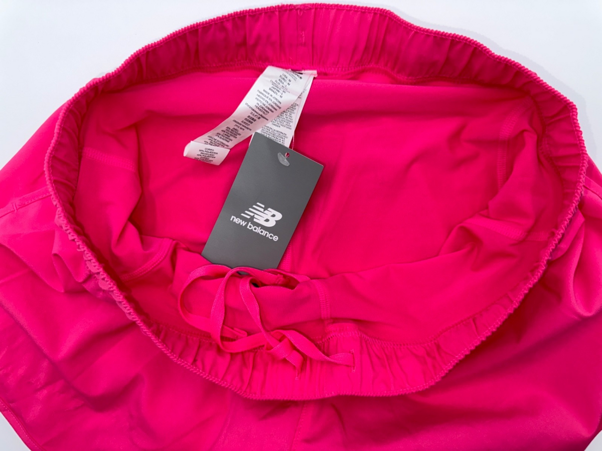 New Balance Women's 2 in 1 Running Short - Hot Pink - Medium -New With Tag
