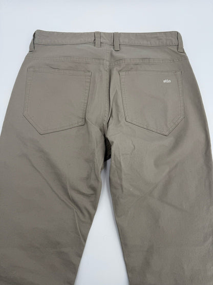 $100 Stio Men’s Organic Rivet Canvas Utility Pants- Talus- Size: 30 Long -New