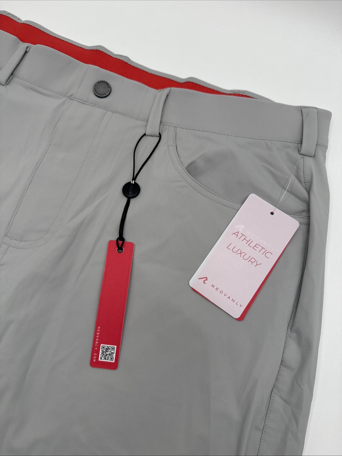 $140 Redvanly Men’s Kent Golf Pants - Glacier Gray -XLarge-- New With Tags