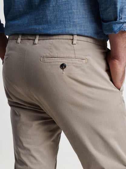 $198 PETER MILLAR CollectionMen’s ConcordeGarmentDyed Trouser Pants-Khaki-32W36L