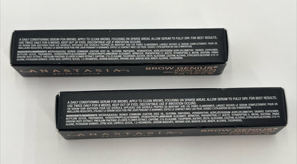 Lot Of 2 - ANASTASIA BEVERLY HILLS Brow Genius Conditioning Brow Serum 0.07 Mini