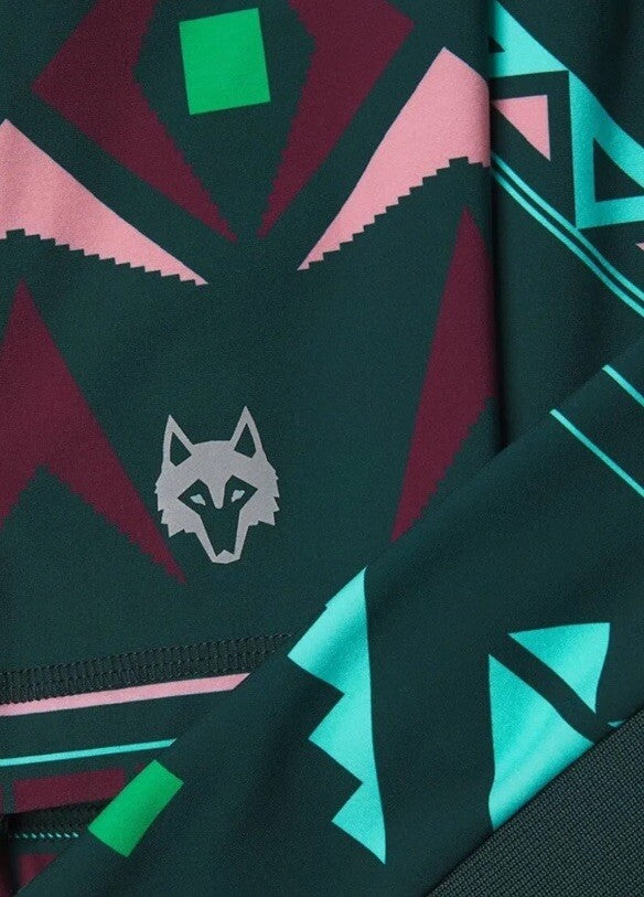 $200 Greyson Golf Pullover Sequoia Ghostwolf Print 1/4 Zip-Multicolor-Medium NWT