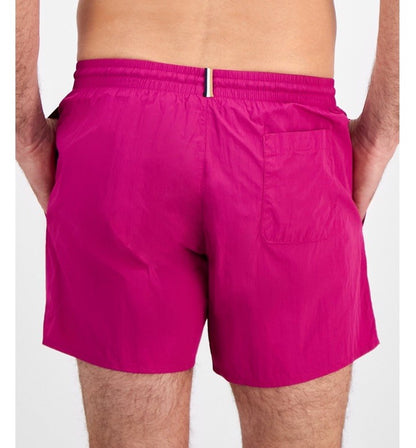 $58 Hugo Men’s- Boss/Hugo Men's Lee Drawstring Swim Trunks- Fuchsia -Medium -New