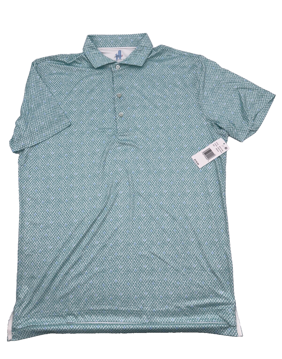 $110 Johnnie O Men's Featherweight Performance Polo - Green Grass - Medium -New