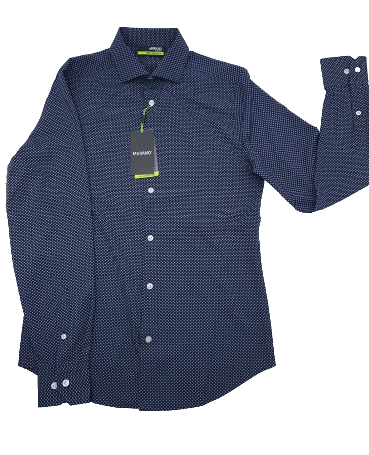 $80 Murano Men’s Button-Down Shirt - Y35WM106 - Navy - Small - New With Tag