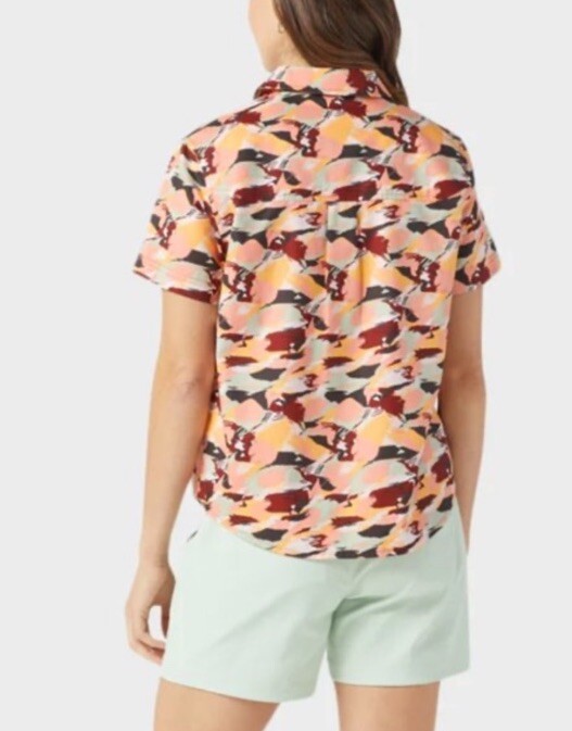 $109 Stio Women’s Marion Brush Stroke Camp Shirt Button Up-Size: Small- NWT